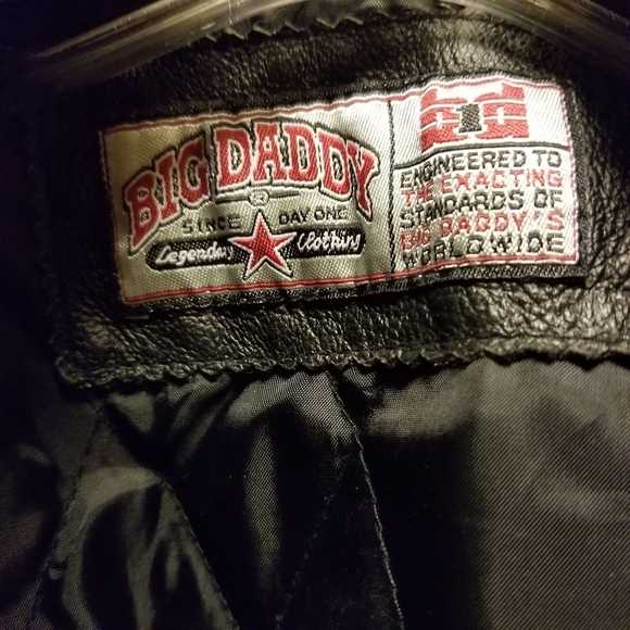 BIG DADDY Two Tone Leather Jacket - Picture 9 of 13